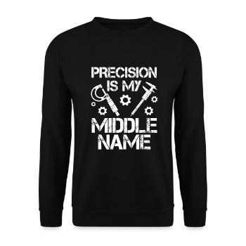 CNC router machinist Cutting machine operator - Unisex Sweatshirt - black - Front - Alina (178cm) & Michal (187cm)