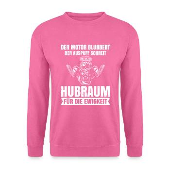 Auto Schrauber Tuning Hubraum - Unisex Pullover - Pink - Vorne