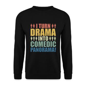 HR Manager Human Resource HR Staff - Unisex Sweatshirt - black - Front - Alina (178cm) & Michal (187cm)