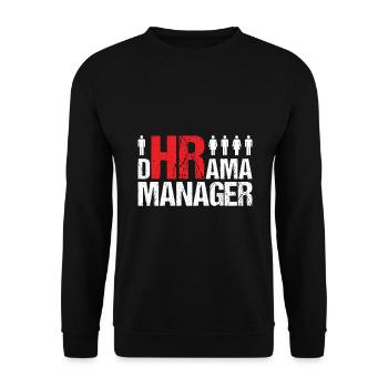 HR Manager Human Resource HR Staff - Unisex Sweatshirt - black - Front - Alina (178cm) & Michal (187cm)