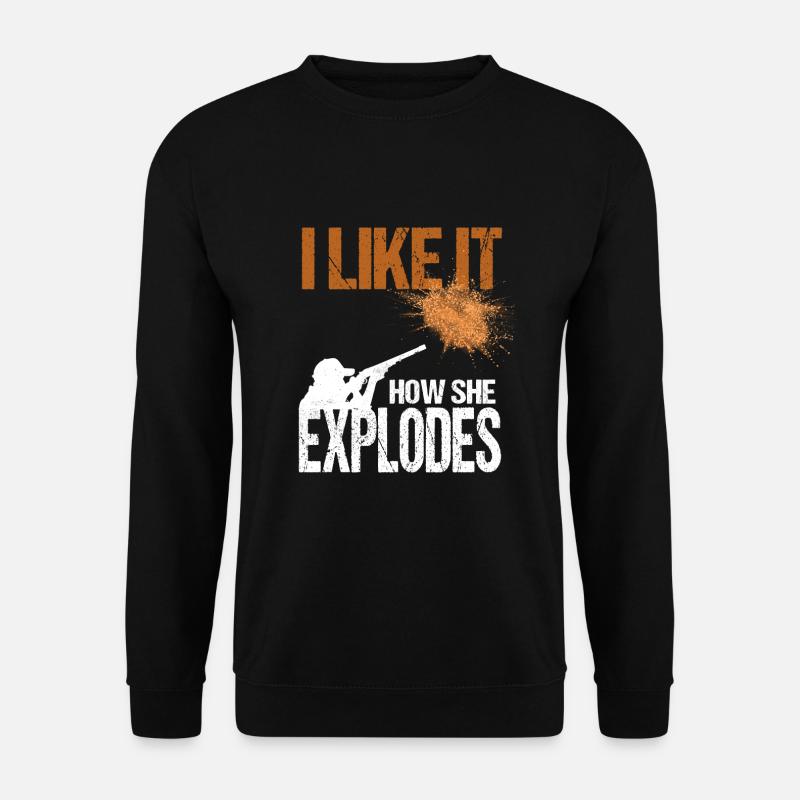Clay pigeon shooting - Unisex Sweatshirt - black