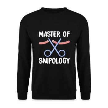 Vasectomy urologist - Unisex Sweatshirt - black - Front - Alina (178cm) & Michal (187cm)