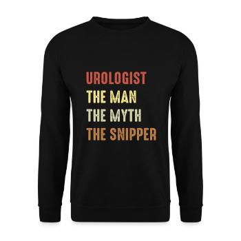 Urologue de vasectomie - Sweat-shirt Unisexe - noir - Devant - Alina (178cm) & Michal (187cm)