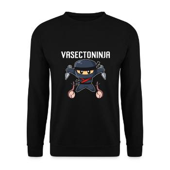 Vasectomy urologist - Unisex Sweatshirt - black - Front - Alina (178cm) & Michal (187cm)