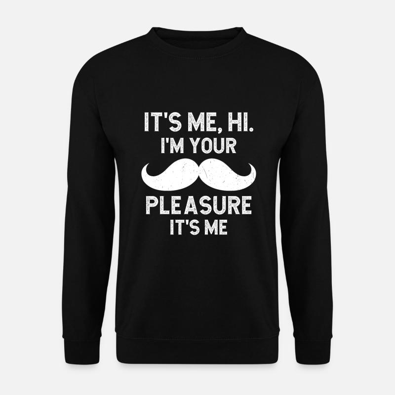 Mustache Moustache Stache - Unisex Pullover - Schwarz
