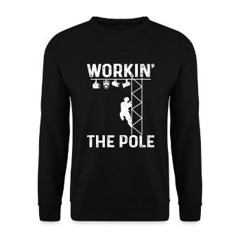 Stage Crew Lighting Technician - Unisex Sweatshirt - black - Front - Alina (178cm) & Michal (187cm)