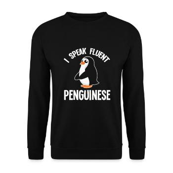 Drôle de chanteur de karaoké - Sweat-shirt Unisexe - noir - Devant - Alina (178cm) & Michal (187cm)