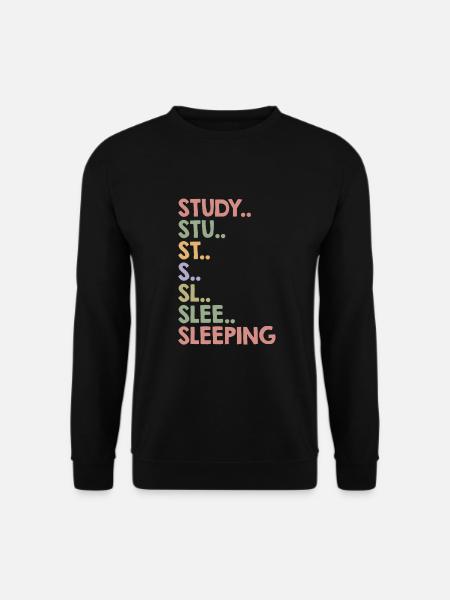 Lustige College-Studentenstudie - Unisex Pullover - Schwarz