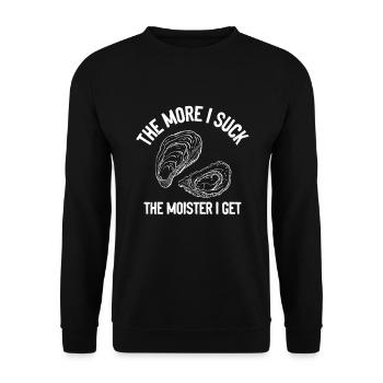 Funny oysters oyster lover oyster - Unisex Sweatshirt - black - Front - Alina (178cm) & Michal (187cm)