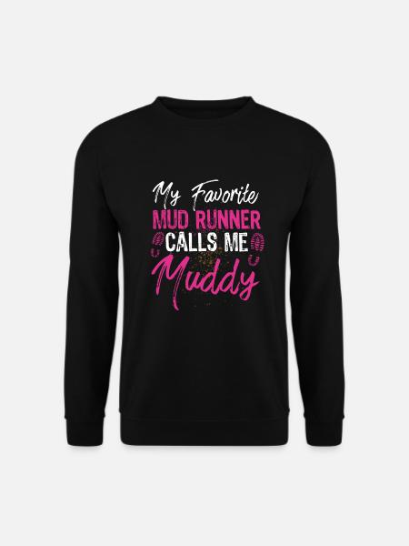 Lustiger Mud Run Mudder Muddy Sistas Mud Squad - Unisex Pullover - Schwarz