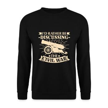 Historian - Unisex Sweatshirt - black - Front - Alina (178cm) & Michal (187cm)