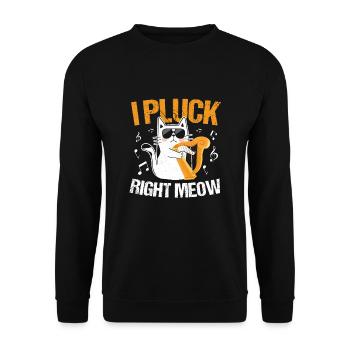 Harpist Harpist - Unisex Sweatshirt - black - Front - Alina (178cm) & Michal (187cm)