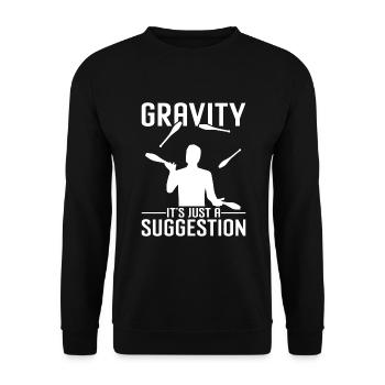 Drôle de jongleur jongleur - Sweat-shirt Unisexe - noir - Devant - Alina (178cm) & Michal (187cm)