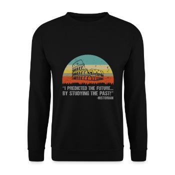 Historian - Unisex Sweatshirt - black - Front - Alina (178cm) & Michal (187cm)
