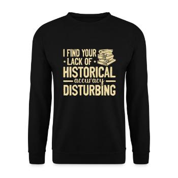 Historian - Unisex Sweatshirt - black - Front - Alina (178cm) & Michal (187cm)