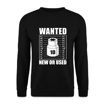 CNC Operator G00 Z-100 Cutting Machine Operator - Unisex Sweatshirt - black - Front - Alina (178cm) & Michal (187cm)