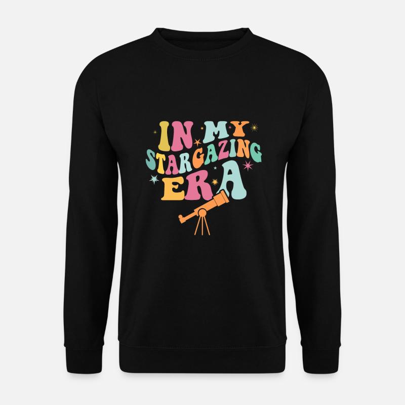 Stargazing Telescope Astronomy Stargazer - Unisex Sweatshirt - black