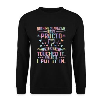 Endoscopie Proctologue Endo - Sweat-shirt Unisexe - noir - Devant - Alina (178cm) & Michal (187cm)