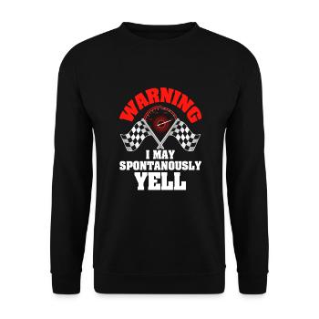 Pit crew Racing Pit Crew Granny - Unisex Sweatshirt - black - Front - Alina (178cm) & Michal (187cm)
