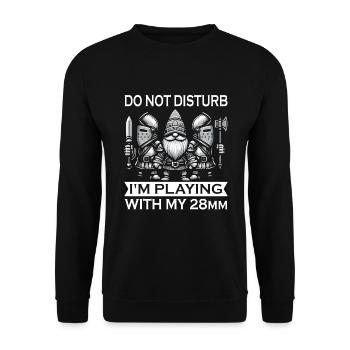 Miniaturmalerei miniature Painting - Unisex Pullover - Schwarz - Vorne - Alina (178cm) & Michal (187cm)