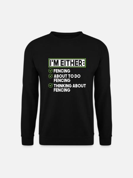 Fechten Fechter - Unisex Pullover - Schwarz
