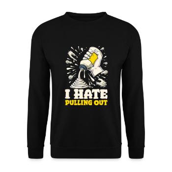 Mayo Lover mayonnaise - Unisex Sweatshirt - black - Front - Alina (178cm) & Michal (187cm)