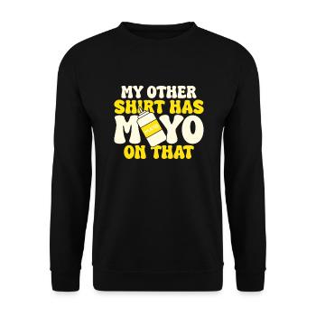 Mayo Lover mayonnaise - Unisex Sweatshirt - black - Front - Alina (178cm) & Michal (187cm)