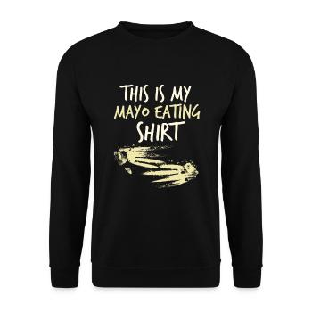Mayo Lover mayonnaise - Unisex Sweatshirt - black - Front - Alina (178cm) & Michal (187cm)