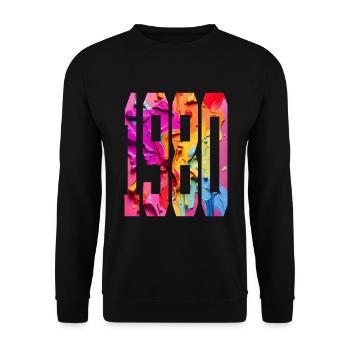 BUNT 46TH BIRTHDAY 1980 - Unisex Sweatshirt - black - Front - Alina (178cm) & Michal (187cm)