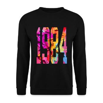 BUNT 42ND BIRTHDAY 1984 - Unisex Sweatshirt - black - Front - Alina (178cm) & Michal (187cm)