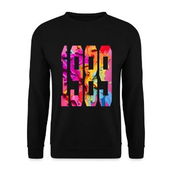 BUNT 37TH BIRTHDAY 1989 - Unisex Sweatshirt - black - Front - Alina (178cm) & Michal (187cm)