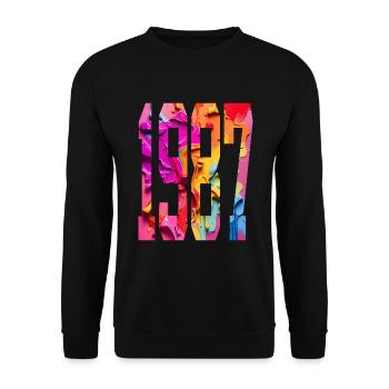 BUNT 39TH BIRTHDAY 1987 - Unisex Sweatshirt - black - Front - Alina (178cm) & Michal (187cm)