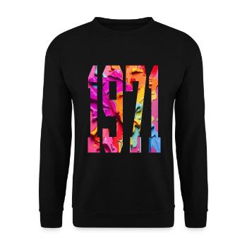 BUNT 55E ANNIVERSAIRE 1971 - Sweat-shirt Unisexe - noir - Devant - Alina (178cm) & Michal (187cm)