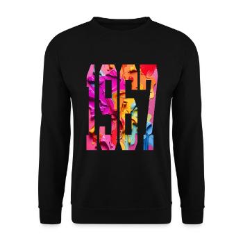 BUNT 59TH BIRTHDAY 1967 - Unisex Sweatshirt - black - Front - Alina (178cm) & Michal (187cm)