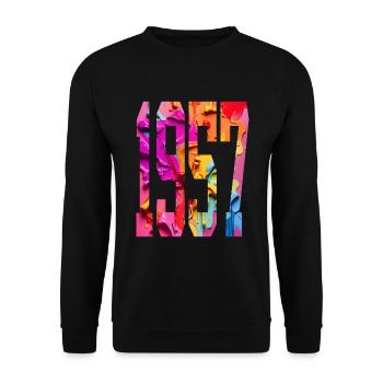 BUNT 69E ANNIVERSAIRE 1957 - Sweat-shirt Unisexe - noir - Devant - Alina (178cm) & Michal (187cm)
