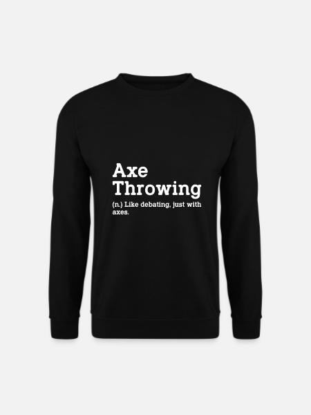 Axtwerfen - Unisex Pullover - Schwarz