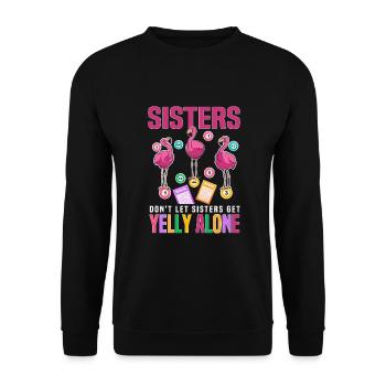 Bingo - Unisex Sweatshirt - black - Front - Alina (178cm) & Michal (187cm)