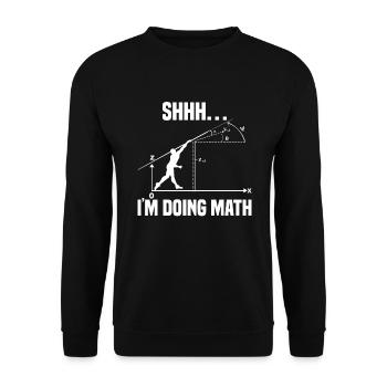Javelin Throw Javelin Throw - Unisex Sweatshirt - black - Front - Alina (178cm) & Michal (187cm)