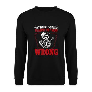 Schweißen Schweißer - Unisex Pullover - Schwarz - Vorne - Alina (178cm) & Michal (187cm)