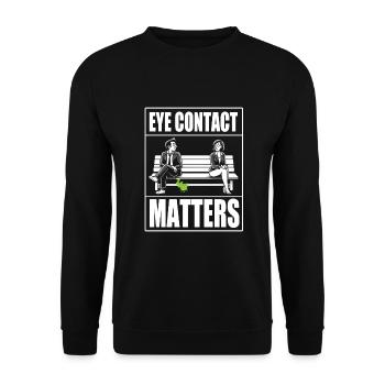 Farting, farting, letting you go - Unisex Sweatshirt - black - Front - Alina (178cm) & Michal (187cm)