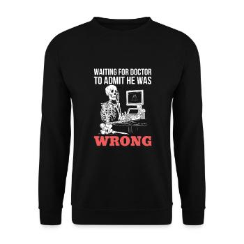 Échographiste Échographie Technicien en échographie - Sweat-shirt Unisexe - noir - Devant - Alina (178cm) & Michal (187cm)