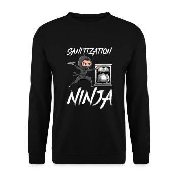 Lave-vaisselle - Sweat-shirt Unisexe - noir - Devant - Alina (178cm) & Michal (187cm)