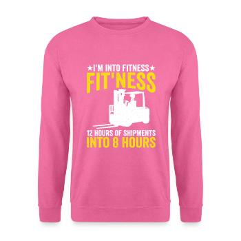 Forklift Operator - Unisex Pullover - Pink - Vorne
