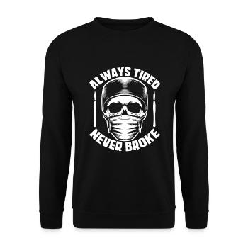 Surgeon Surgery doctor - Unisex Sweatshirt - black - Front - Alina (178cm) & Michal (187cm)
