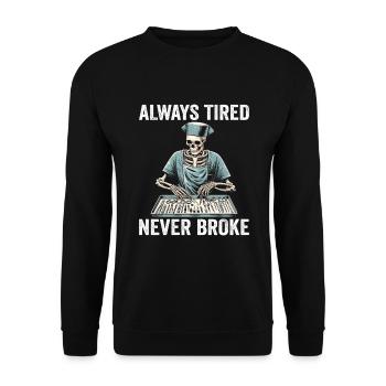 OR Operating Room Surgical Nurse - Unisex Sweatshirt - black - Front - Alina (178cm) & Michal (187cm)
