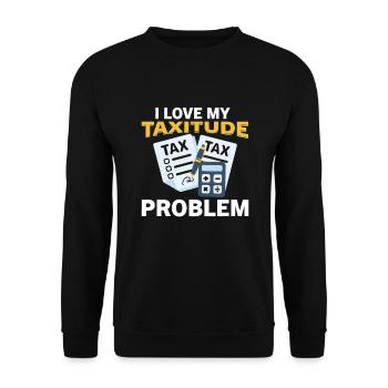 Accountant CPA Tax Preparer - Unisex Sweatshirt - black - Front - Alina (178cm) & Michal (187cm)