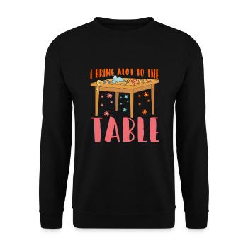 Scrapbooking Scrapbook - Unisex Pullover - Schwarz - Vorne - Alina (178cm) & Michal (187cm)