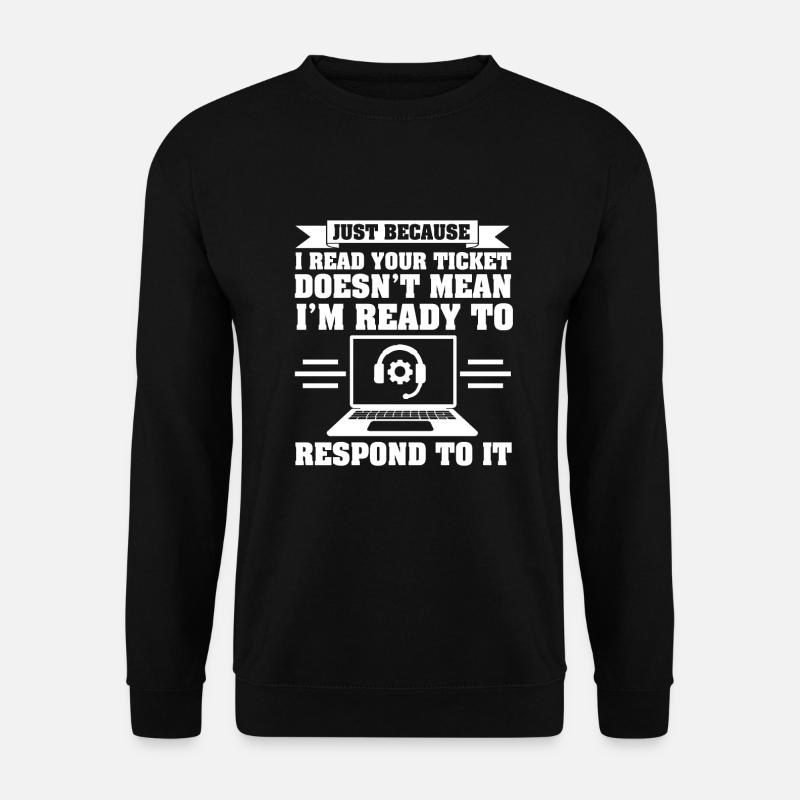 Tech Support - Unisex Pullover - Schwarz