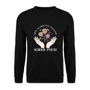 Psychologue scolaire - Sweat-shirt Unisexe - noir - Devant - Alina (178cm) & Michal (187cm)