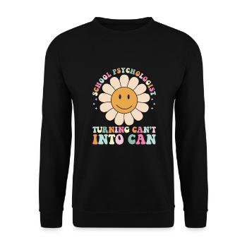 Psychologue scolaire - Sweat-shirt Unisexe - noir - Devant - Alina (178cm) & Michal (187cm)
